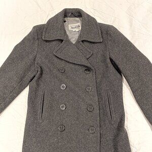 Schott NYC Slim Fit Wool Naval Officer's Coat (Peacoat) in Thick Wool (M)